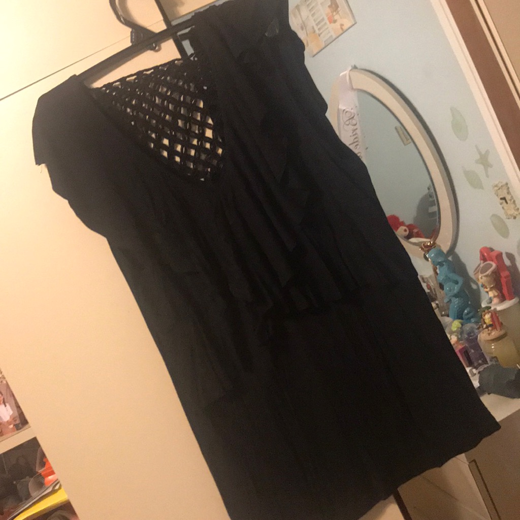 Black V Neck Top